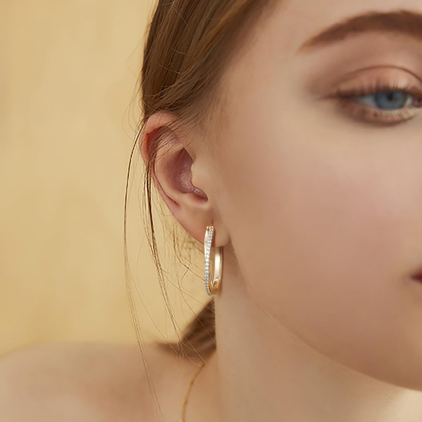 Hoop Earrings 14K
