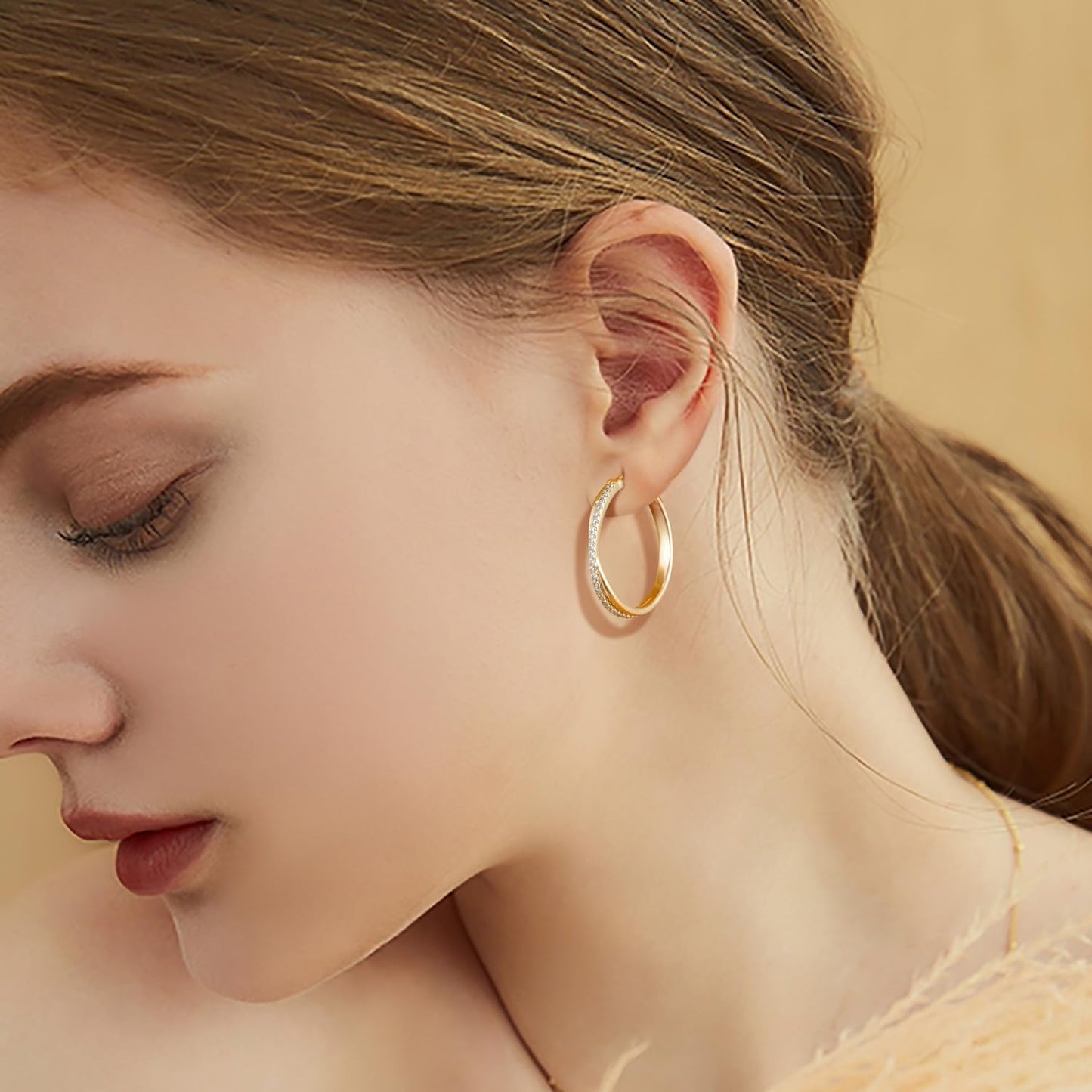 Hoop Earrings 14K