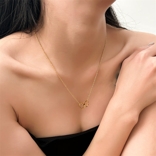 Double Heart Necklace