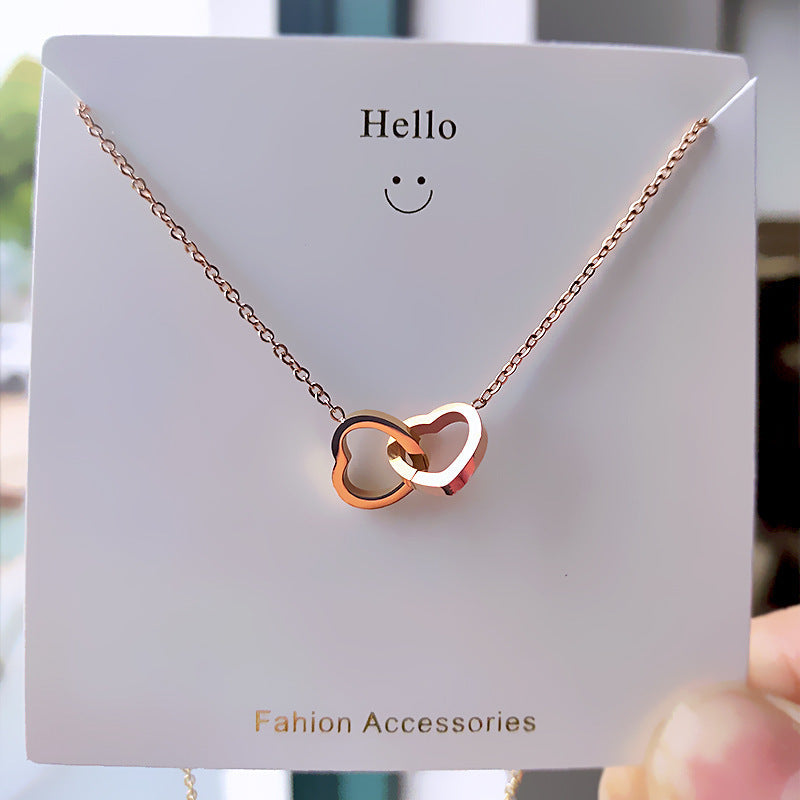 Double Heart Necklace