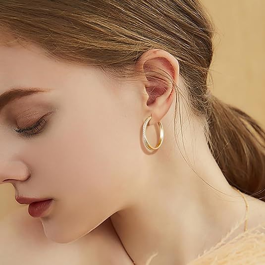 Hoop Earrings 14K