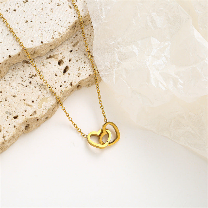 Double Heart Necklace