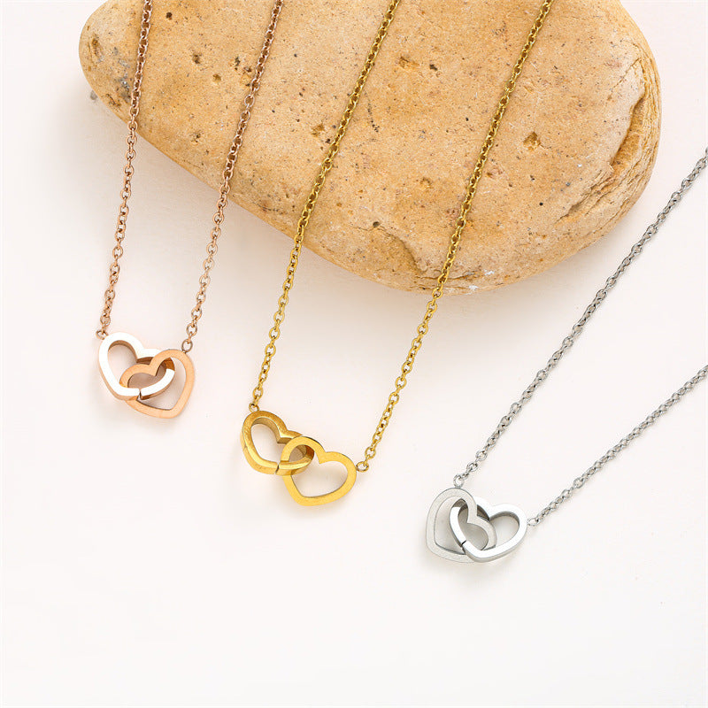 Double Heart Necklace