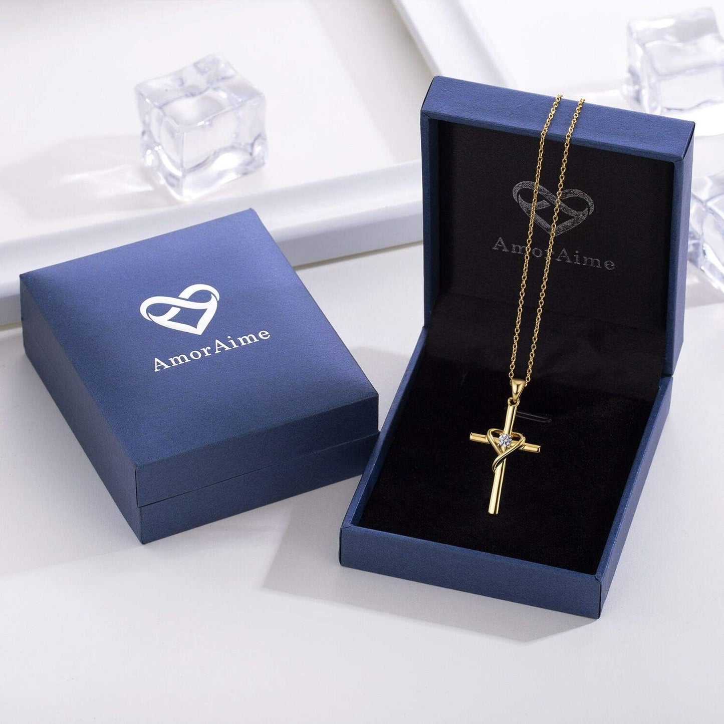 Birthstone Cross Necklace