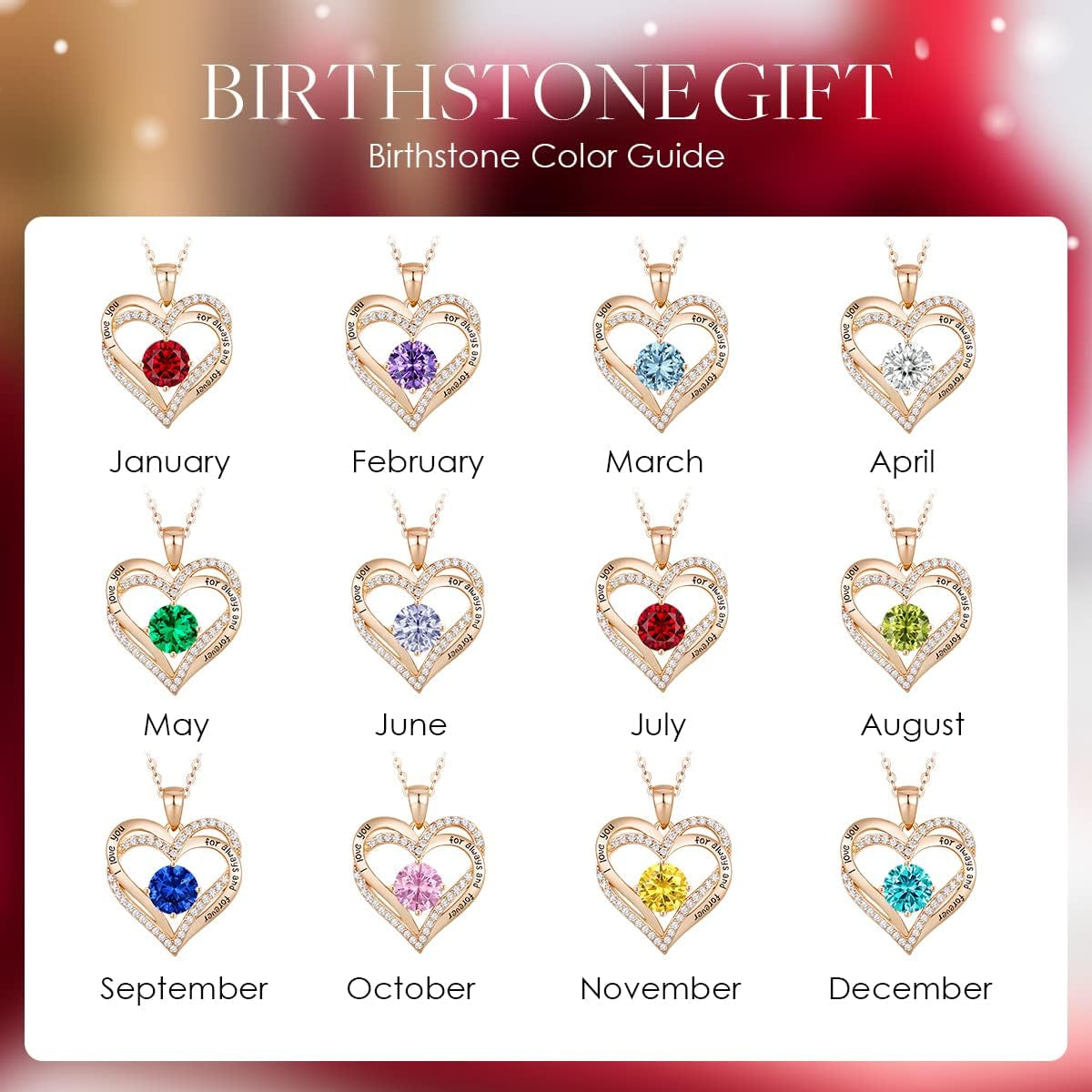 Forever Love Heart Necklaces