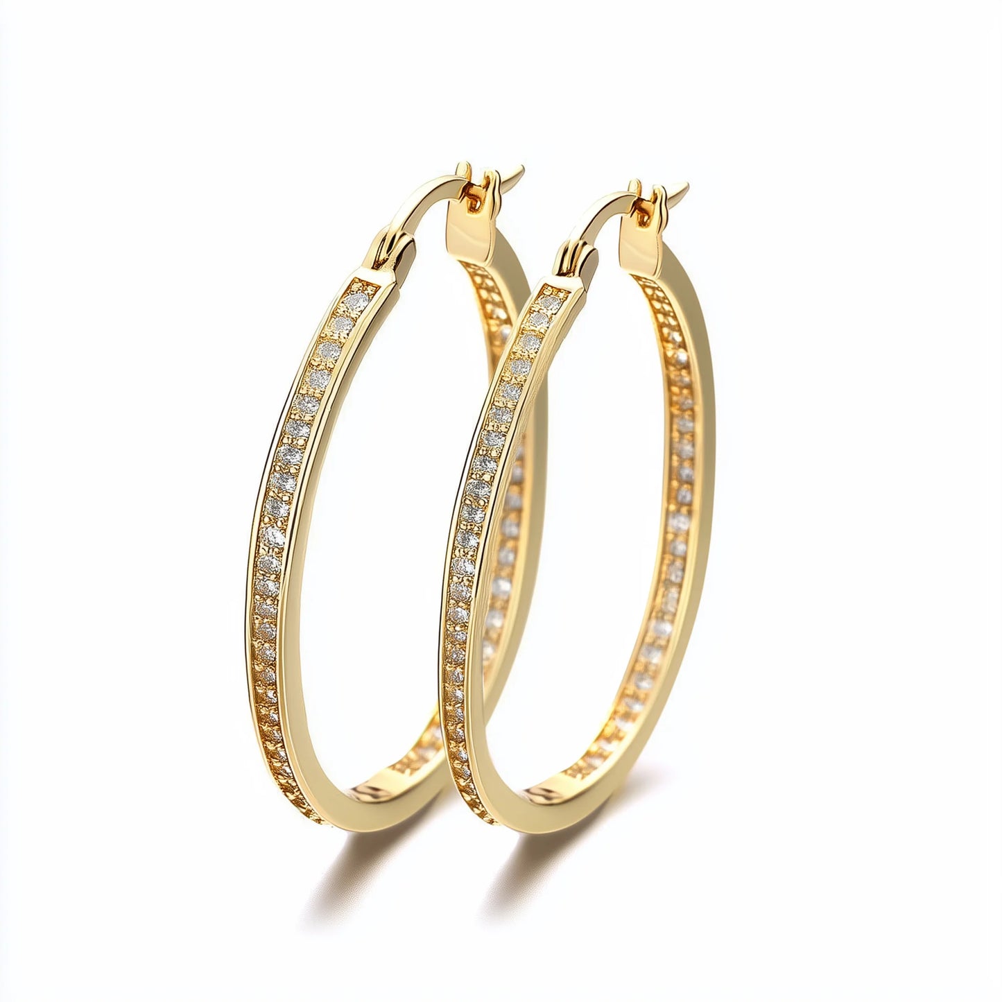 14K Gold Hoop Earrings 