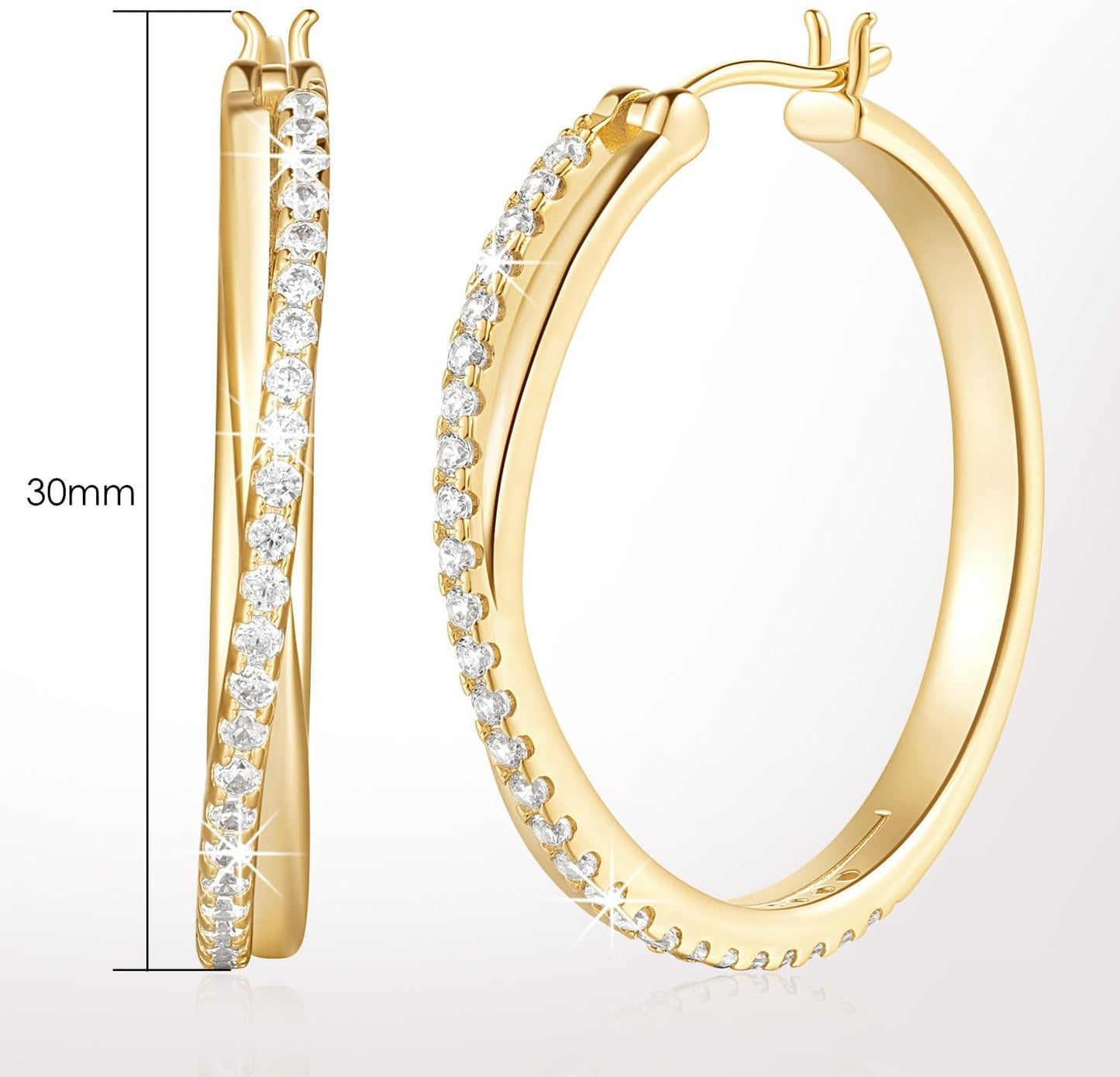 Hoop Earrings 14K 