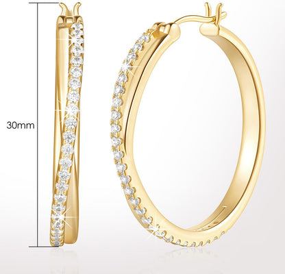 Hoop Earrings 14K 