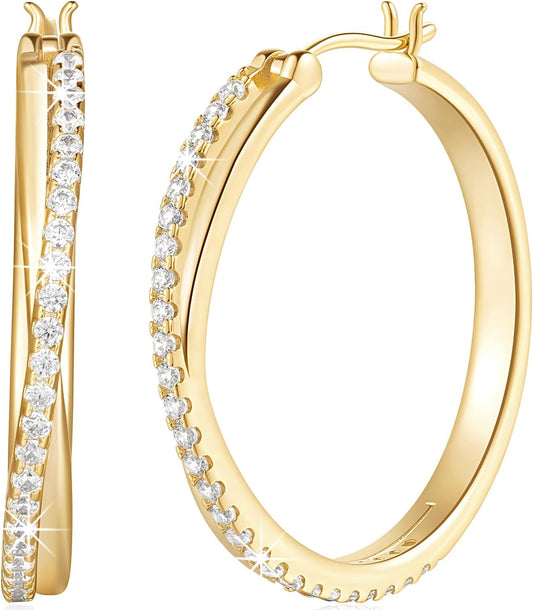 Hoop Earrings 14K 