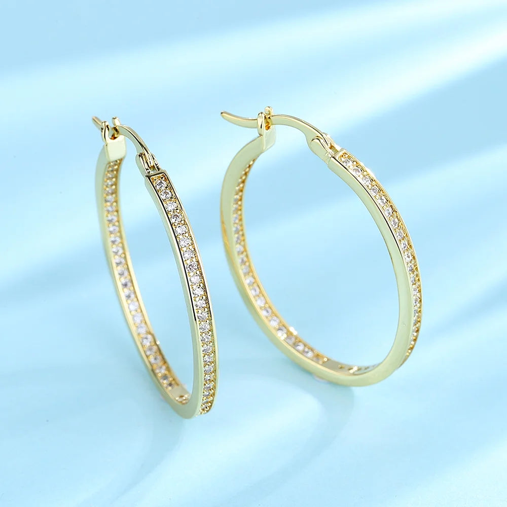 14K Gold Hoop Earrings 