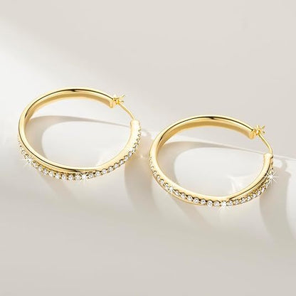 Hoop Earrings 14K 