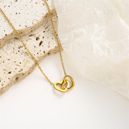 Double Heart Necklace