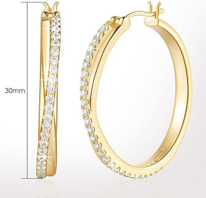 Hoop Earrings 14K 