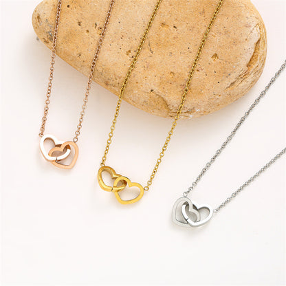 Double Heart Necklace